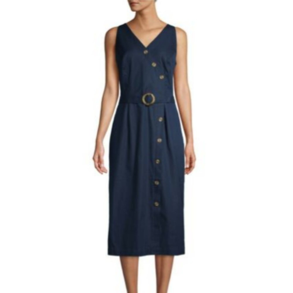NWT Picnic BUTTON Dress WITH BELT